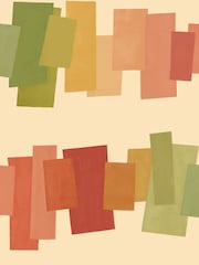 Oh Popsi Heatwave Offset Blocks Wallpaper Sample - Image 1 of 1