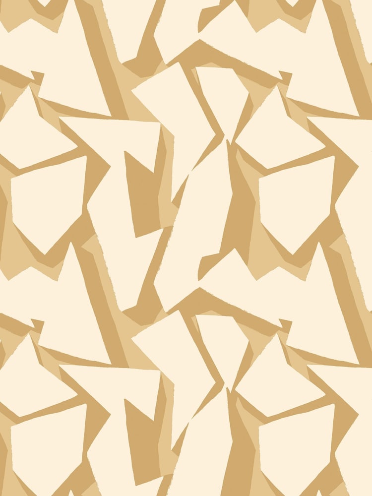 Ohpopsi Ochre Wallpaper Sample - Image 1 of 1