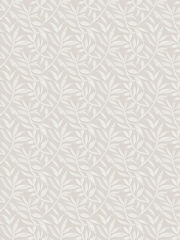 Ohpopsi Silver Dotty Leaf Wallpaper Sample - Image 1 of 1