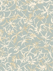 Ohpopsi Turkish Blue Entwine Wallpaper Sample - Image 1 of 1