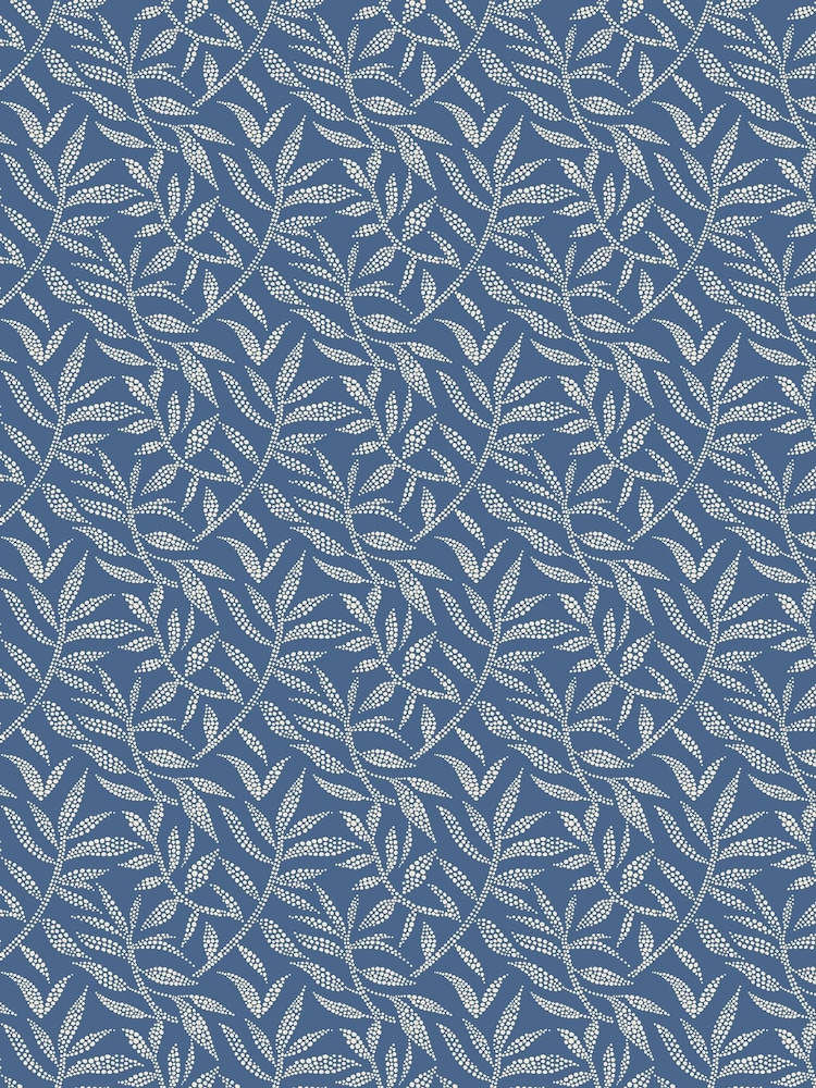 Ohpopsi Royal Dotty Leaf Wallpaper Sample - Image 1 of 1