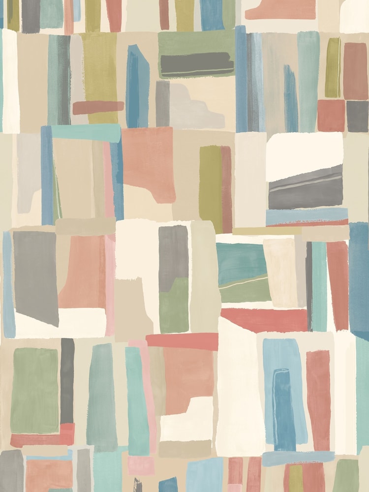 Ohpopsi Shore Abstract Cubes Wallpaper Sample - Image 1 of 1