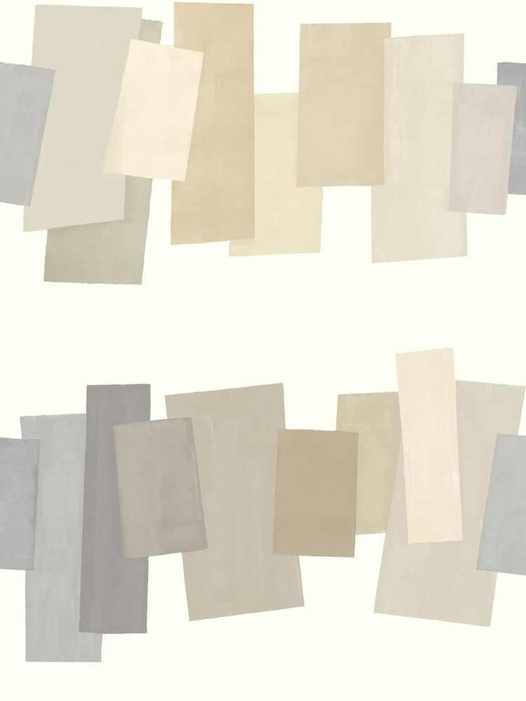 Oh Popsi Stone Offset Blocks Wallpaper Sample - Image 1 of 1