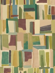 Ohpopsi Tawny Forest Abstract Cubes Wallpaper Sample - Image 1 of 1