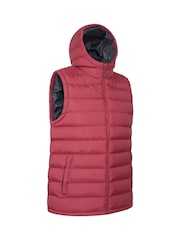 Mountain Warehouse Red Seasons Mens Water-Resistant Hooded Padded Gilet - Image 2 of 5