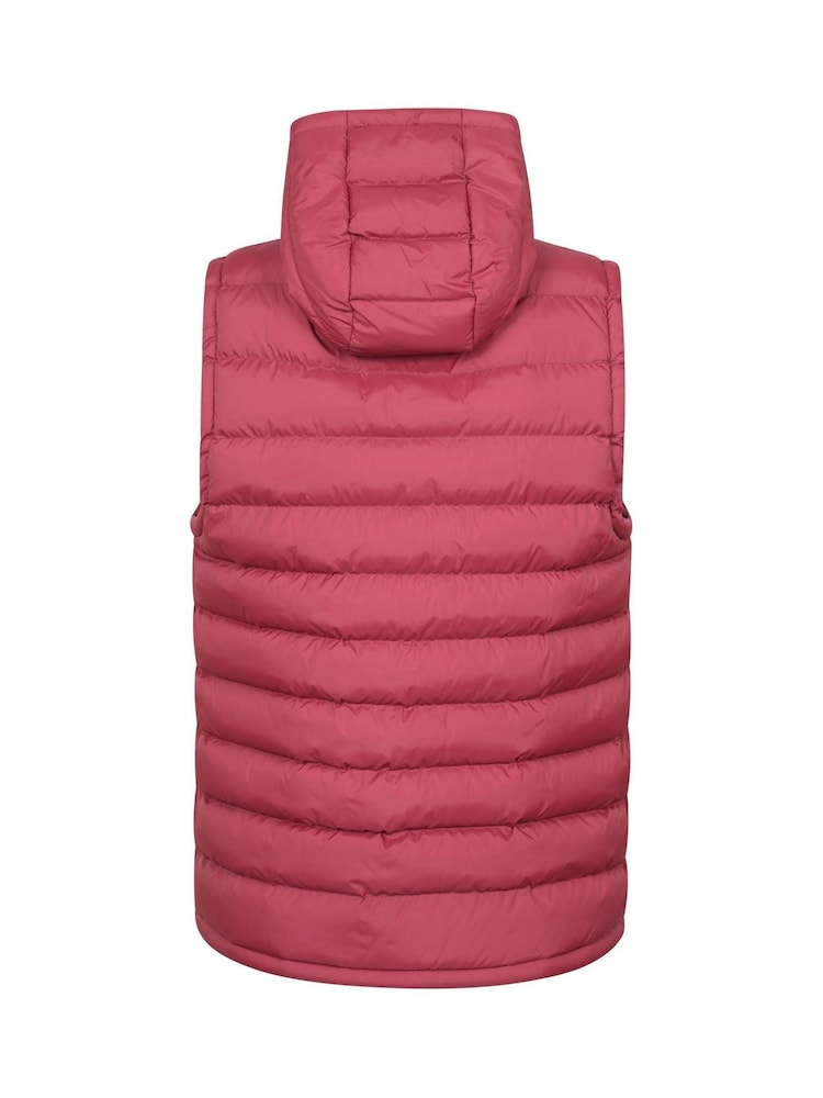 Mountain Warehouse Red Seasons Mens Water-Resistant Hooded Padded Gilet - Image 7 of 9