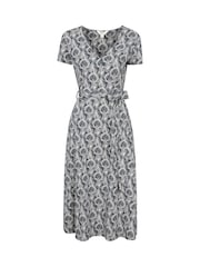 Mountain Warehouse Blue Santorini Womens Midi Wrap Dress - Image 1 of 6