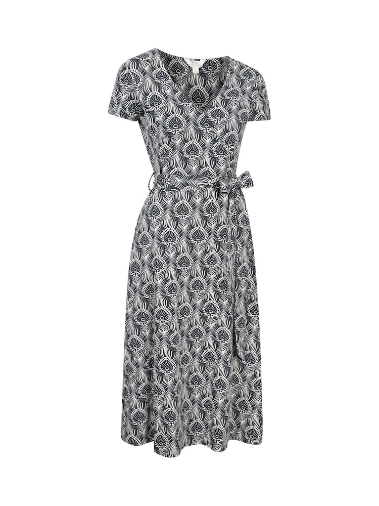 Mountain Warehouse Blue Santorini Womens Midi Wrap Dress - Image 2 of 6