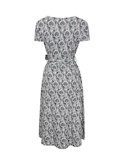Mountain Warehouse Blue Santorini Womens Midi Wrap Dress - Image 3 of 6