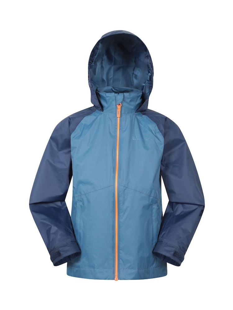 Mountain Warehouse Blue Torrent II Kids Waterproof Jacket - Image 1 of 5