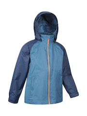 Mountain Warehouse Blue Torrent II Kids Waterproof Jacket - Image 2 of 5