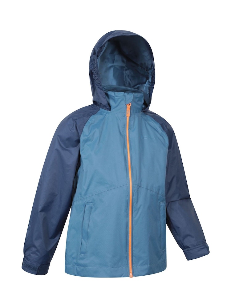 Mountain Warehouse Blue Torrent II Kids Waterproof Jacket - Image 2 of 5