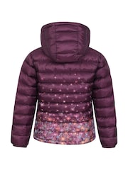 Mountain Warehouse Purple Seasons Kids Printed Water-Resistant Padded Jacket - Image 3 of 5