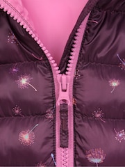 Mountain Warehouse Purple Seasons Kids Printed Water-Resistant Padded Jacket - Image 5 of 5