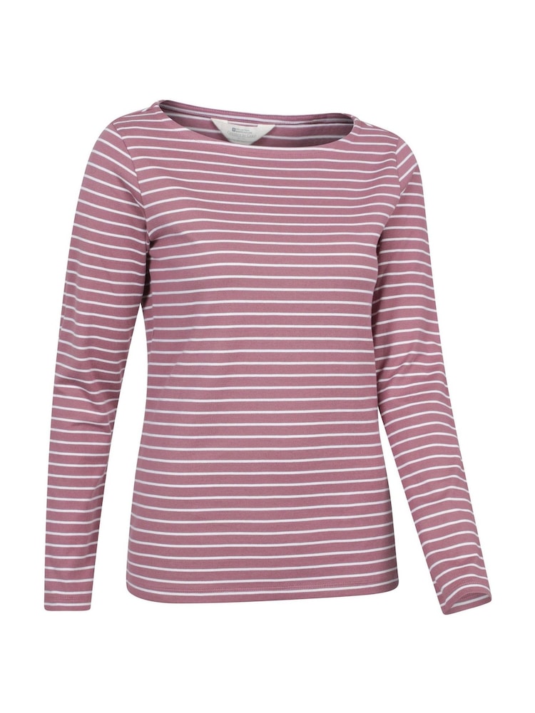 Mountain Warehouse Pink Womens St Ives Crew Neck 100% Cotton Top - Image 2 of 5