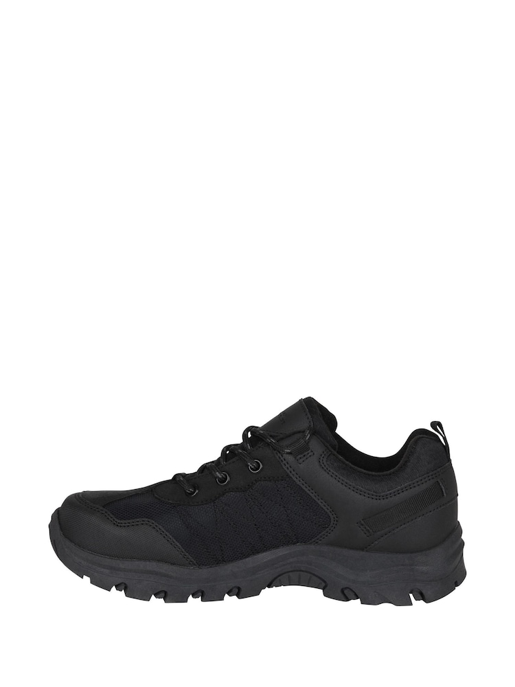 Mountain Warehouse Black Stampede Kids Waterproof Walking Shoes - Image 2 of 8