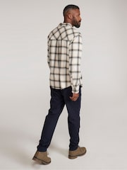 Mountain Warehouse White 100% Cotton Trace Mens Flannel Long Sleeve Shirt - Image 4 of 4