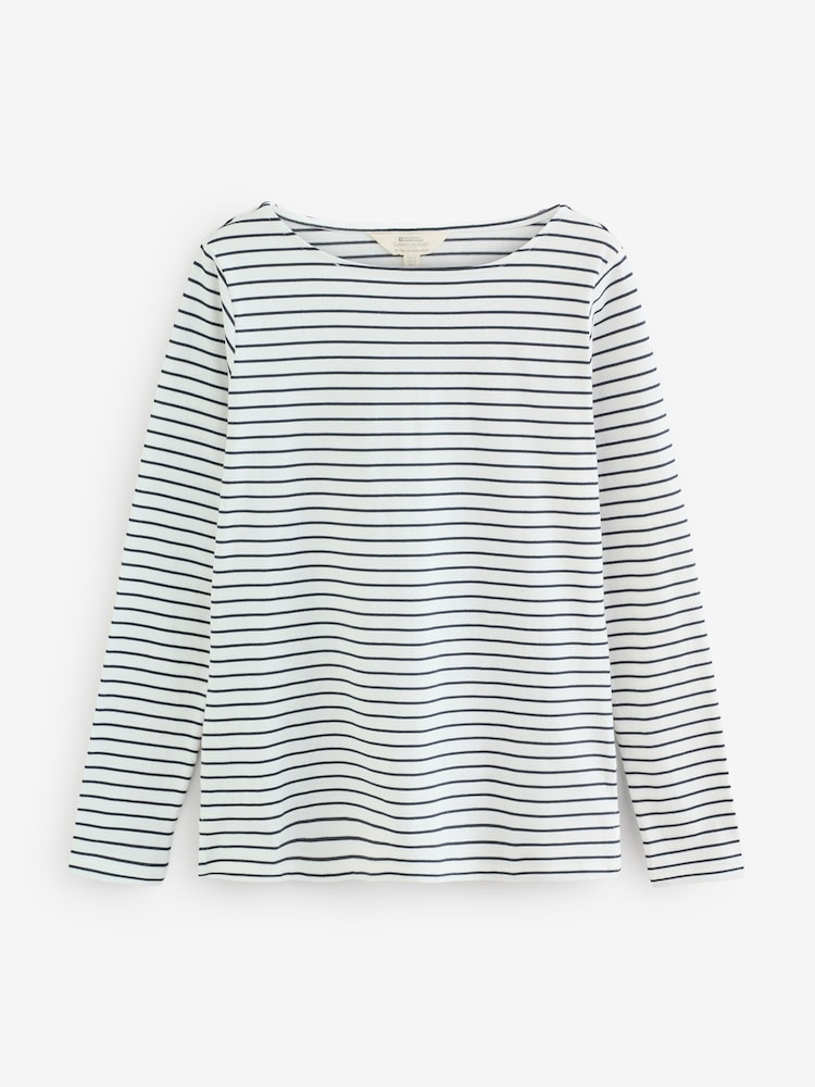 Mountain Warehouse Cream Womens St Ives Crew Neck 100% Cotton Top - Image 1 of 1 Mountain Warehouse Cream Womens St Ives Crew Neck 100% Cotton Top - Image 1 of 1