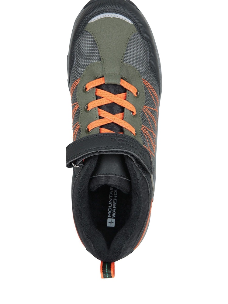 Mountain Warehouse Green Kids Stampede Adaptive Waterproof Walking Shoes - Image 5 of 9
