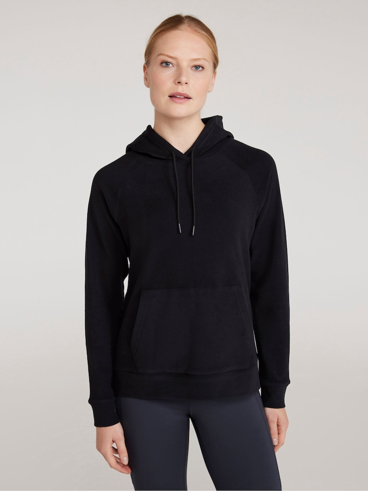 Mountain Warehouse Black Womens Strath Super Soft Hoodie - Image 1 of 8 Mountain Warehouse Black Womens Strath Super Soft Hoodie - Image 1 of 8