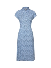 Mountain Warehouse Blue Womens Vienna Printed Shirt Dress - Image 1 of 5