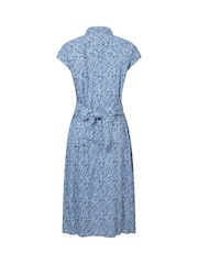 Mountain Warehouse Blue Womens Vienna Printed Shirt Dress - Image 3 of 5