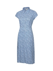 Mountain Warehouse Blue Womens Vienna Printed Shirt Dress - Image 4 of 5
