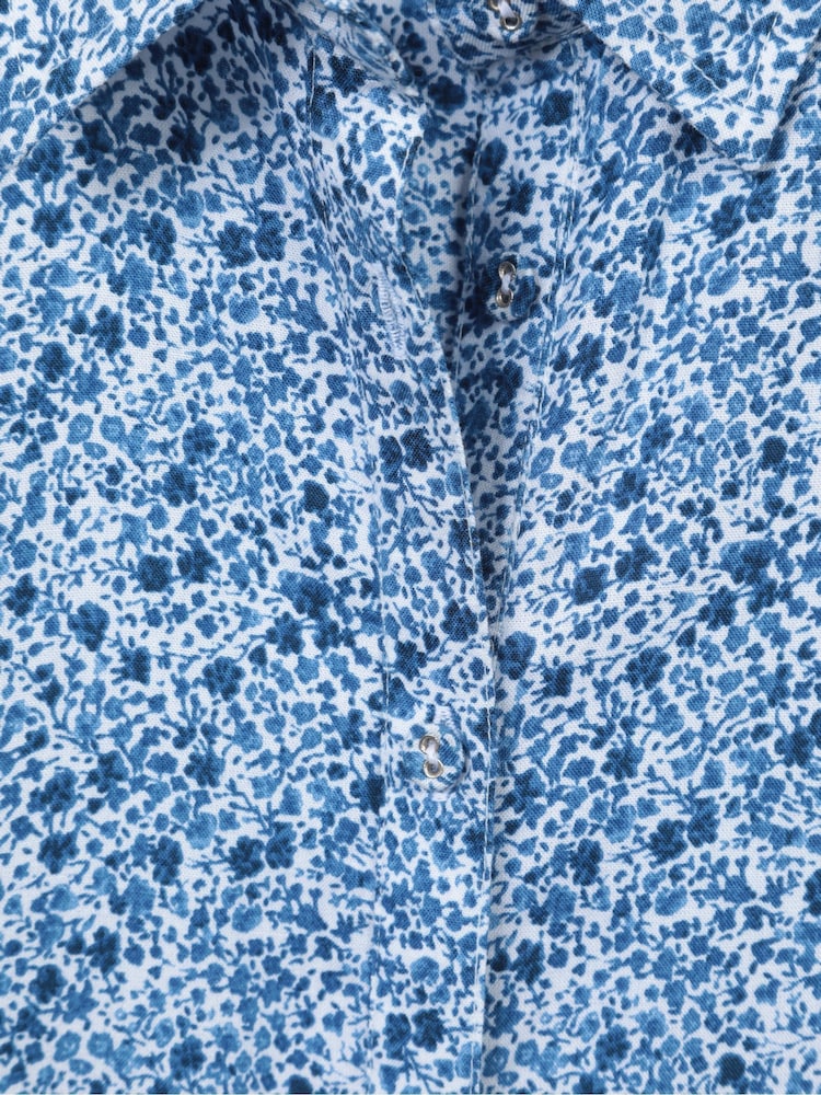 Mountain Warehouse Blue Womens Vienna Printed Shirt Dress - Image 5 of 5