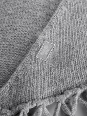 Weekend MaxMara Grey Tornado Knitted-Jersey Scarf - Image 3 of 5