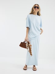 River Island Blue Oversized T-Shirt - Image 2 of 3