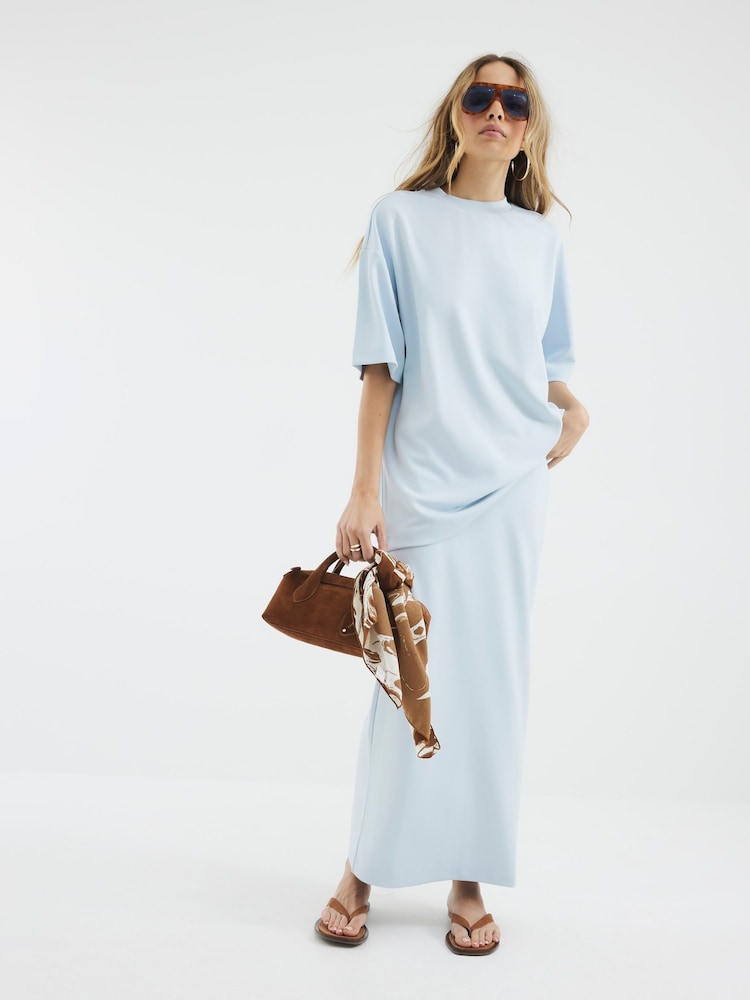 River Island Blue Oversized T-Shirt - Image 2 of 3