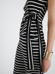 River Island Black Stripe Knot Side T-Shirt - Image 3 of 4