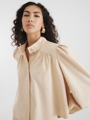 River Island Brown Cape Jacket - Image 4 of 4