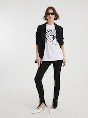 River Island Polkadot Hat 100% Cotton T-Shirt - Imagen 3 de 4