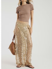 River Island Gold Sequin Sarong - Image 4 of 4