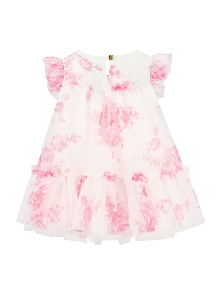 Angels Face Rosebud Flower White Dress - Image 4 of 4