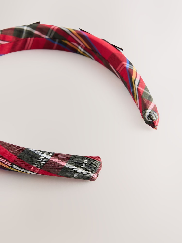 Red Tartan Aliceband - Image 2 of 3
