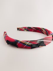 Red Tartan Aliceband - Image 3 of 3
