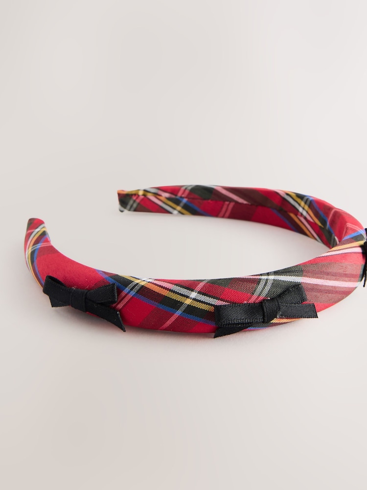 Red Tartan Aliceband - Image 3 of 3