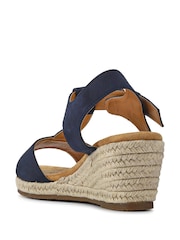Pavers Blue Casual Buckled Espadrilles - Image 3 of 5