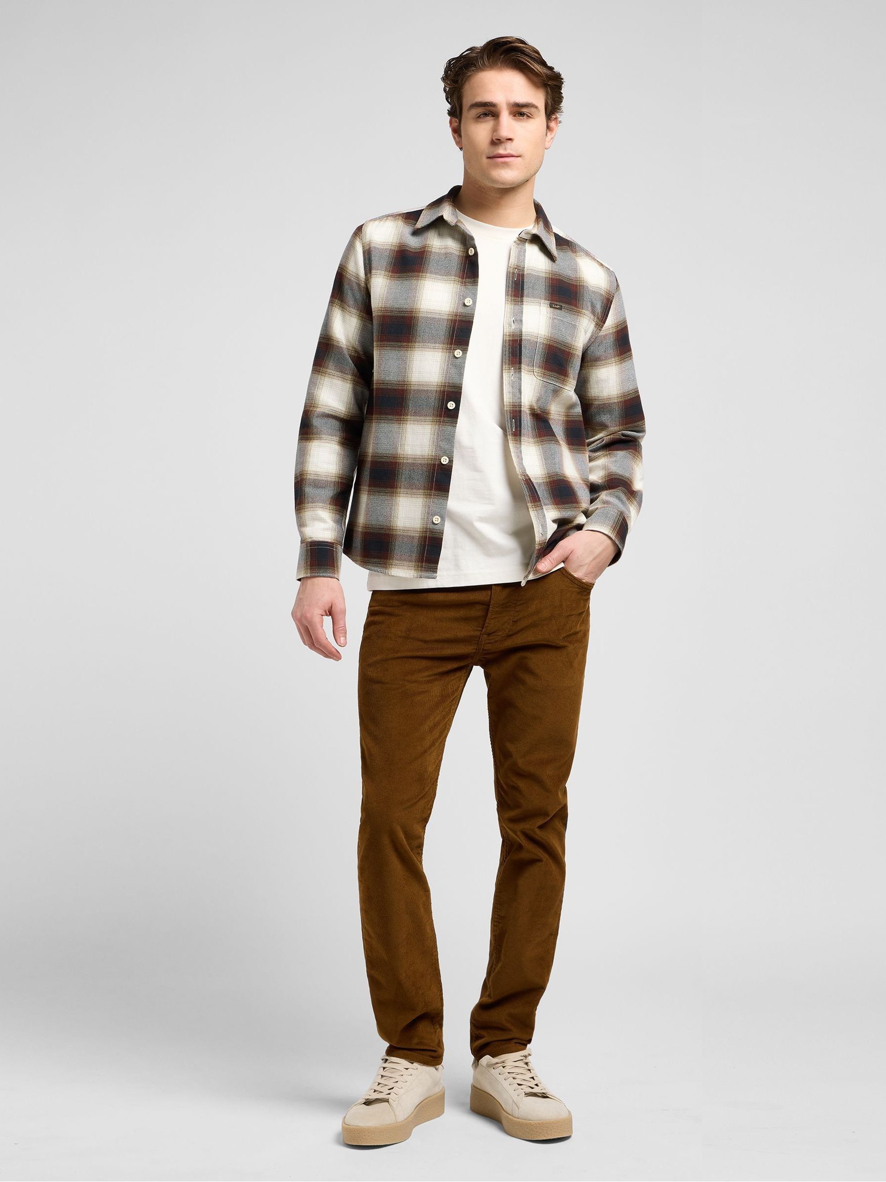 Buy Lee White Leesure Check Shirt from Next Canada