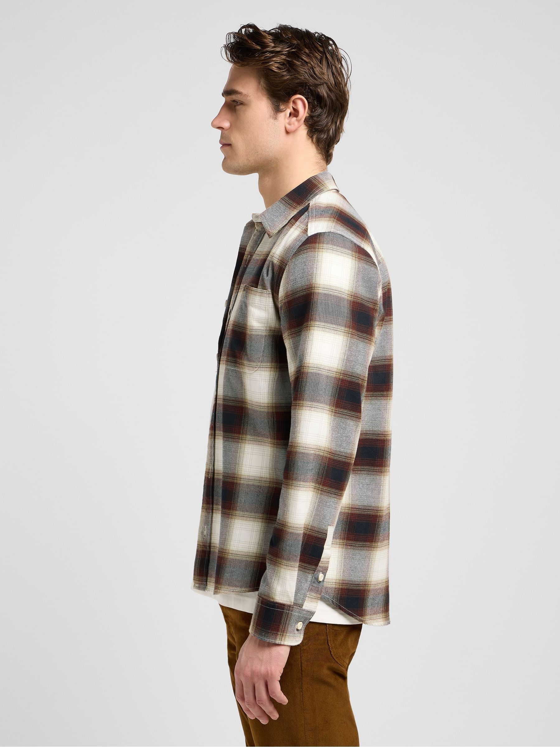 Buy Lee White Leesure Check Shirt from Next Canada