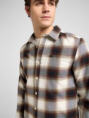 Lee White Leesure Check Shirt - Image 5 of 7