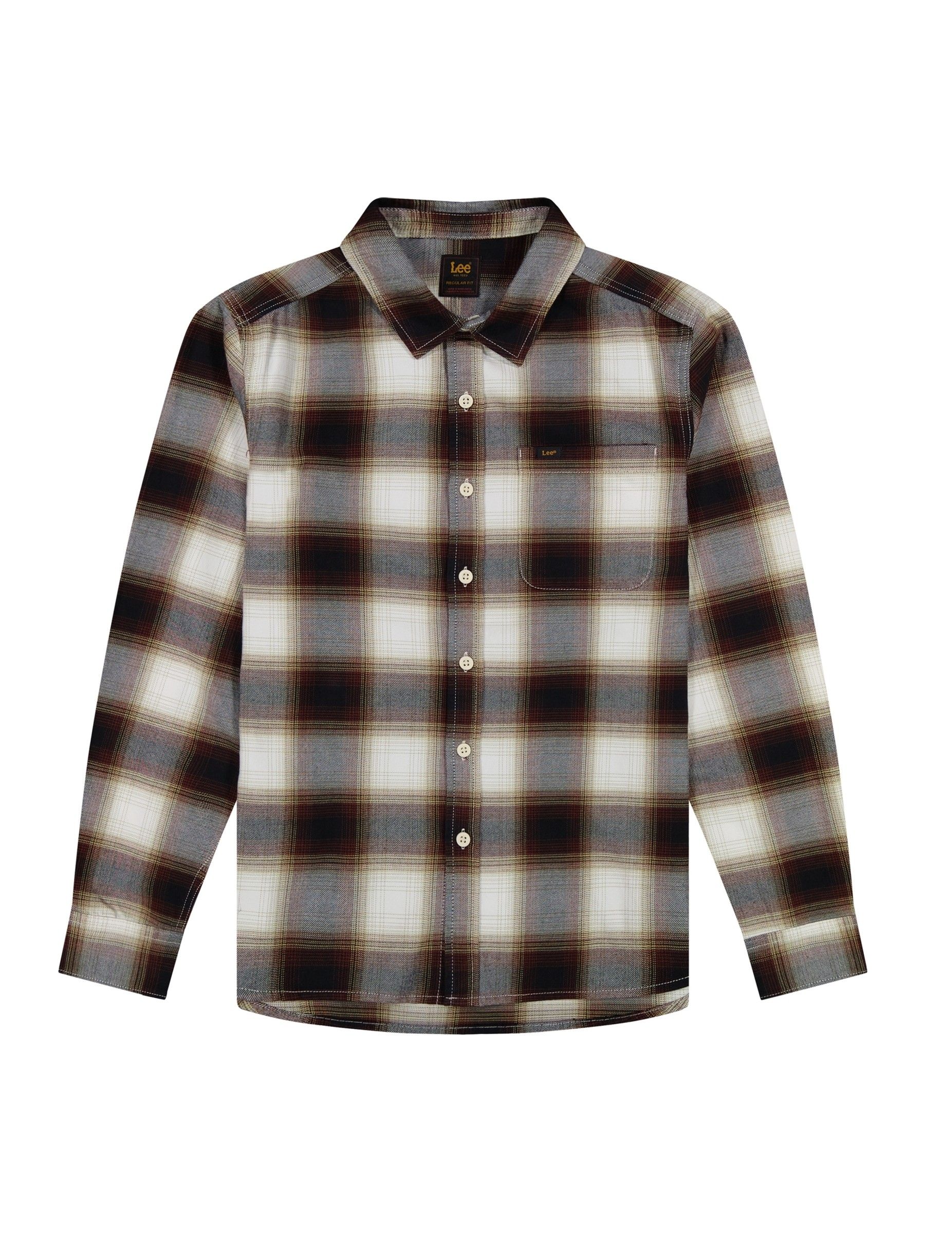 Buy Lee White Leesure Check Shirt from Next Canada