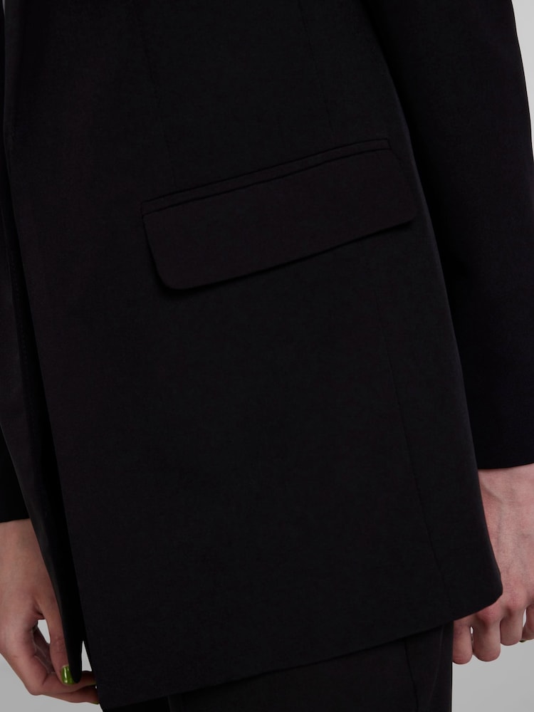 PIECES Black Relaxed Fit Blazer - Image 4 of 5