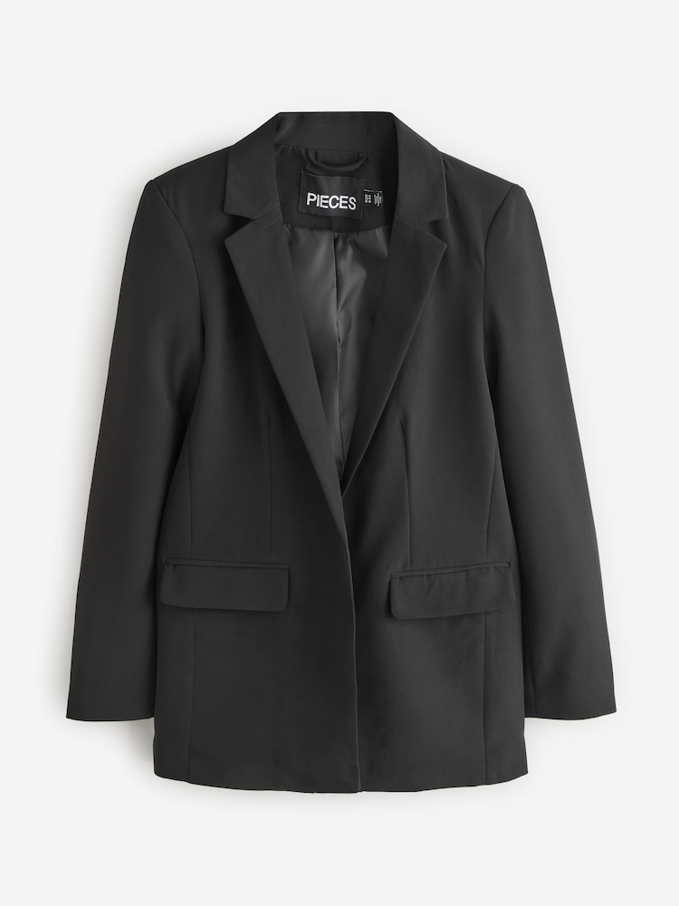 PIECES Black Relaxed Fit Blazer - Image 5 of 5