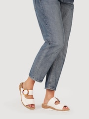 Pavers White Wide-Fit Dual-Fasten Sandals - Image 1 of 5