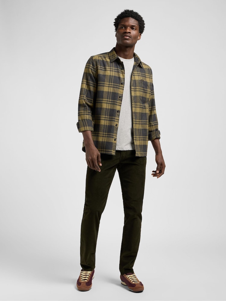 Lee Green Leesure Check Shirt - Image 1 of 7 Lee Green Leesure Check Shirt - Image 1 of 7