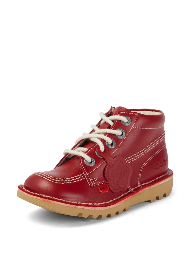Kickers Red Kick Hi Zip Boots - Image 2 of 6