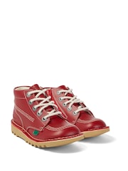 Kickers Red Kick Hi Zip Boots - Image 3 of 6